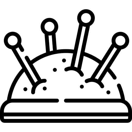 Pincushion modiste fashion sewing icon