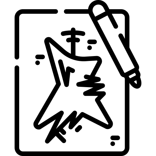 Sketch art and design pencil notepad icon