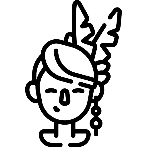 Headdress girl headdress young icon