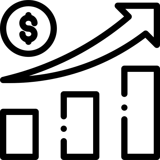 Growth business rising development icon