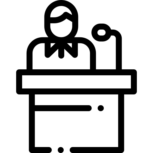 Presentation presentation speech business man icon