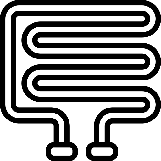 Heater radiators heat furniture and household icon