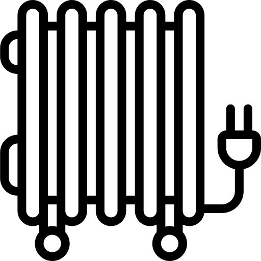 Heater radiators heat hot icon