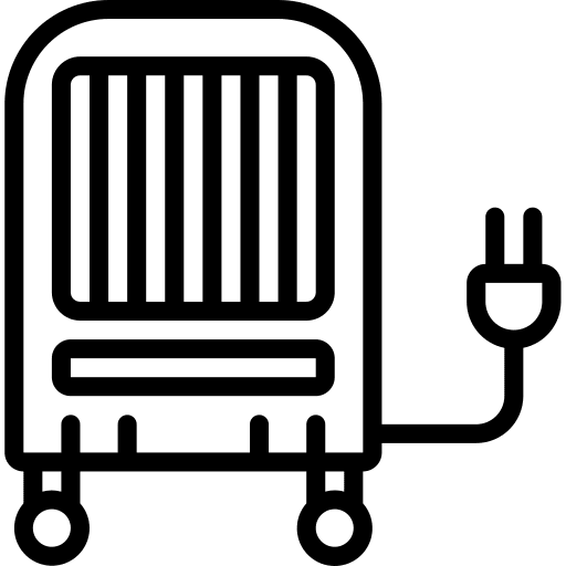 Heater heat radiators hot icon