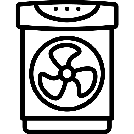 Heater hot furniture and household radiator icon