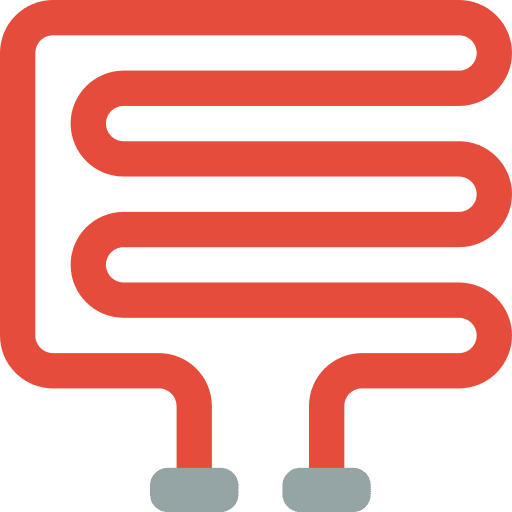 Heater furniture and household hot electronics icon