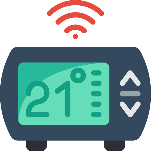 Heater furniture and household electronics hot icon