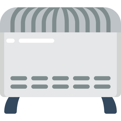 Heater radiators furniture and household radiator icon