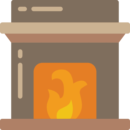 Fireplace chimney fireplace furniture and household icon