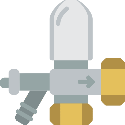 Valve natural gas construction and tools pipes icon