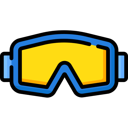Accessory snowboarding fashion glasses icon