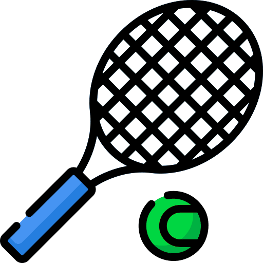 Ball ball tennis racket icon