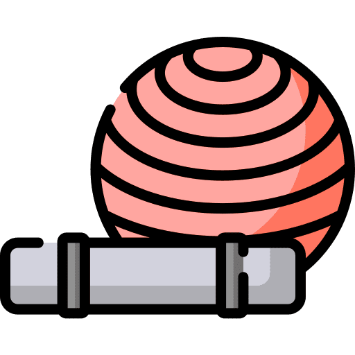 Ball yoga wellness exercise ball icon