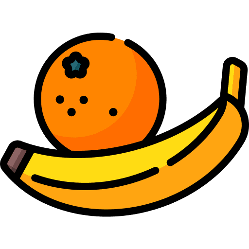 Banana healthy food orange food icon