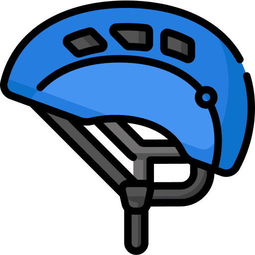 Climbing climbing helmet sports and competition icon