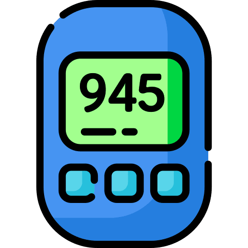 Electronics healthcare and medical watch time and date icon