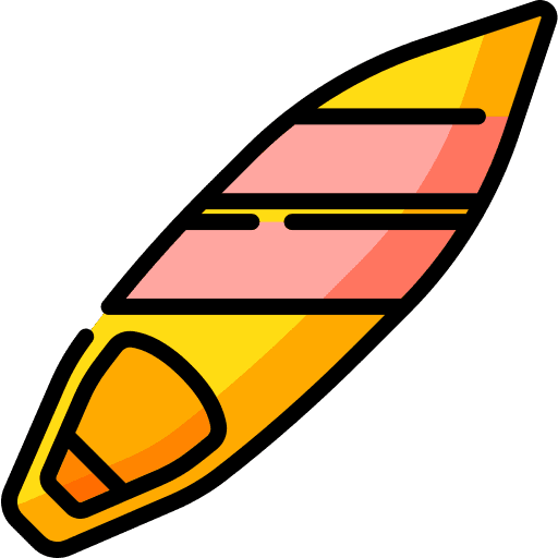 Beach sports and competition surf surfboard icon