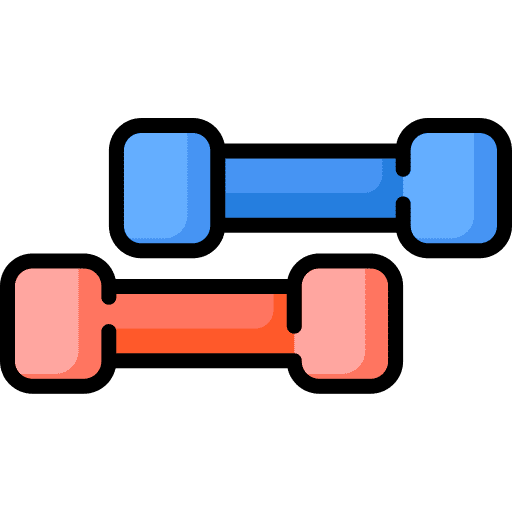 Dumbbell training sports and competition dumbbell icon