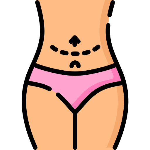 Abdomen abdominoplasty beauty belly icon