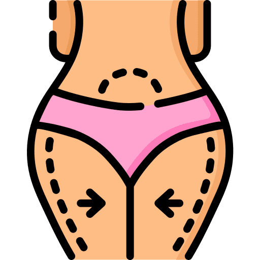 Abdominoplasty beauty thighs plastic surgery icon