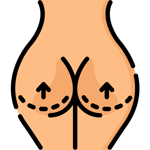 Aesthetic plastic surgery healthcare lift icon