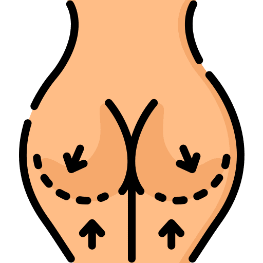 Aesthetic woman plastic surgery healthcare icon