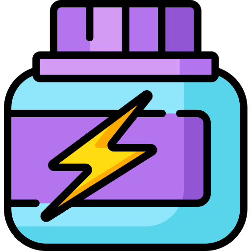 Exercise supplement exercise protein icon