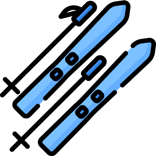 Ski winter season winter sports skiing icon