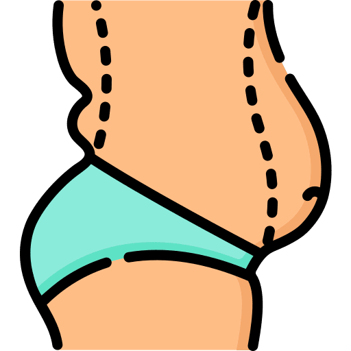 Abdominoplasty healthcare and medical medical beauty icon