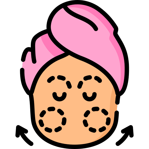 Anatomy facial face body part icon