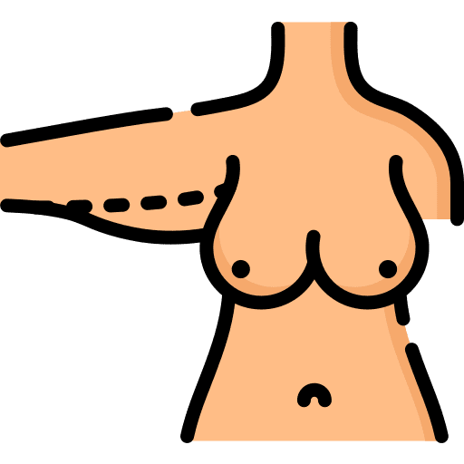 Arm hand brachioplasty surgery icon