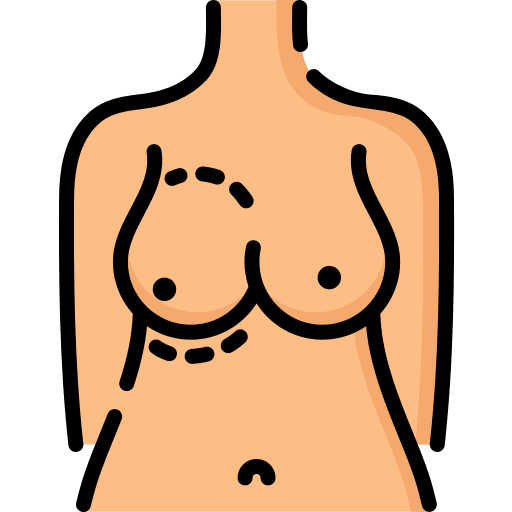 Asymmetry surgery correction beauty icon