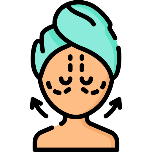 Beauty correction cheek woman icon