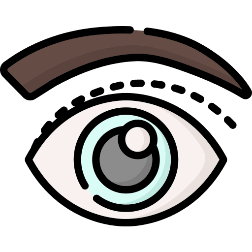 Beauty eyelid blepharoplasty body part icon