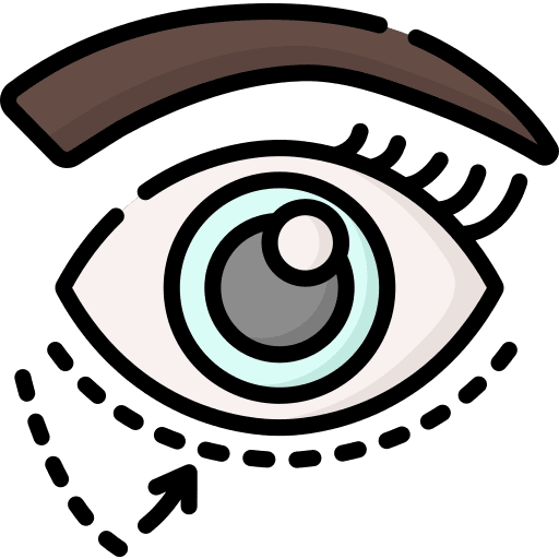 Eye fill woman healthcare and medical icon