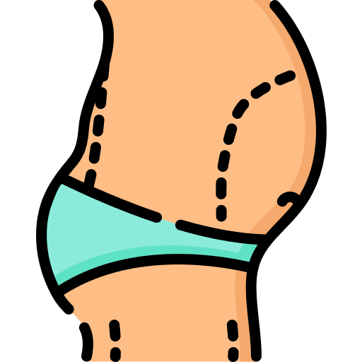 Abdominoplasty aesthetics healthcare and medical medical icon