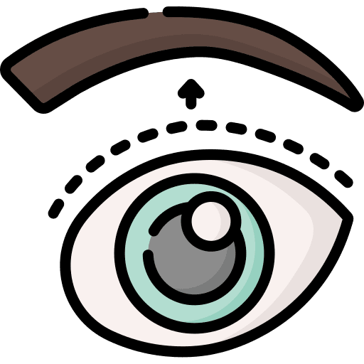 Beauty surgery operation blepharoplasty icon