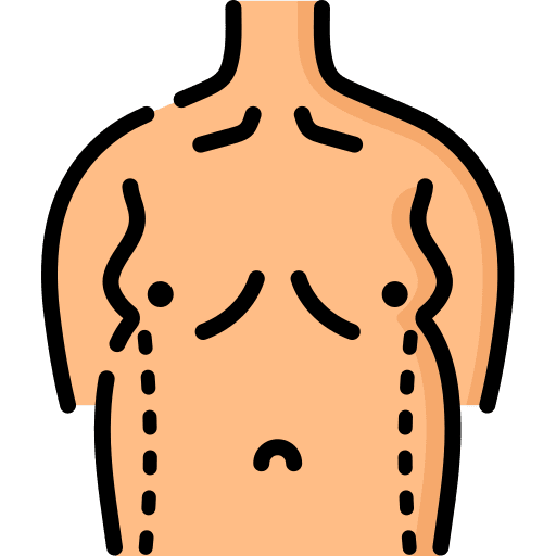 Belly reduction medical plastic surgery icon