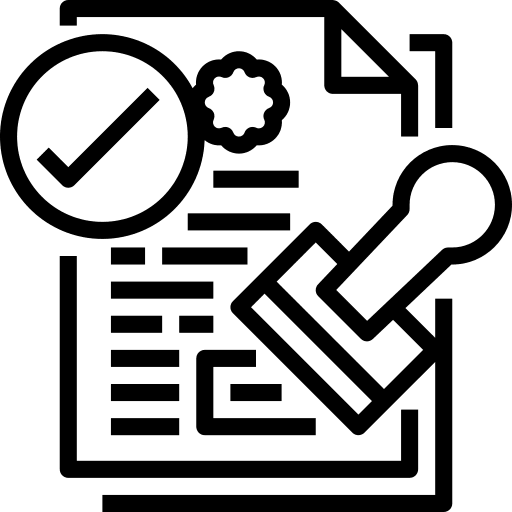 Licensing licensing certification standards icon