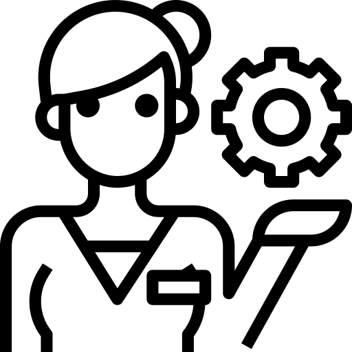 Employee leader manager gear icon