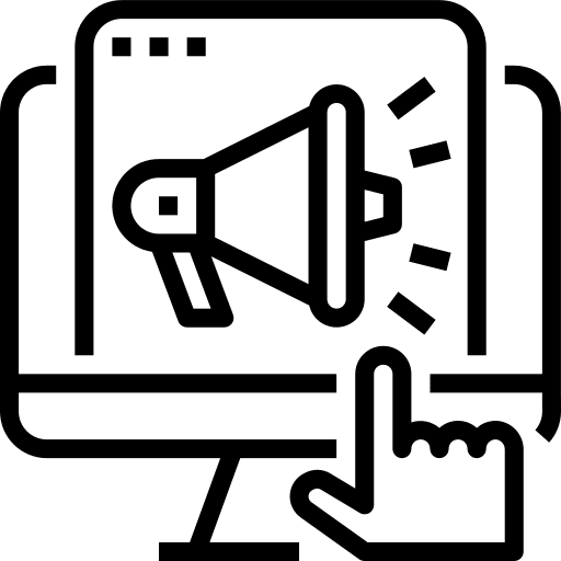 Marketing hand marketing advertising icon