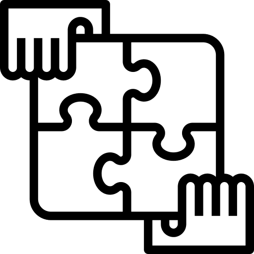 Teamwork hands business and finance networking icon