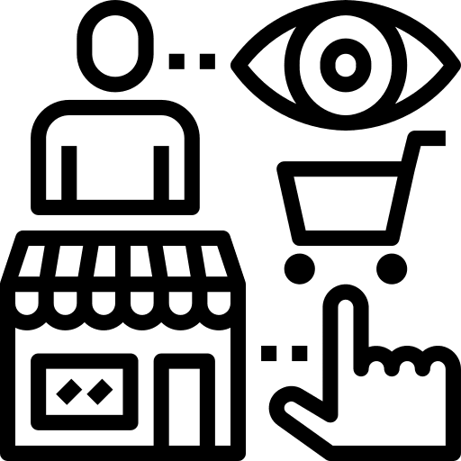 Marketing eye marketing business and finance icon