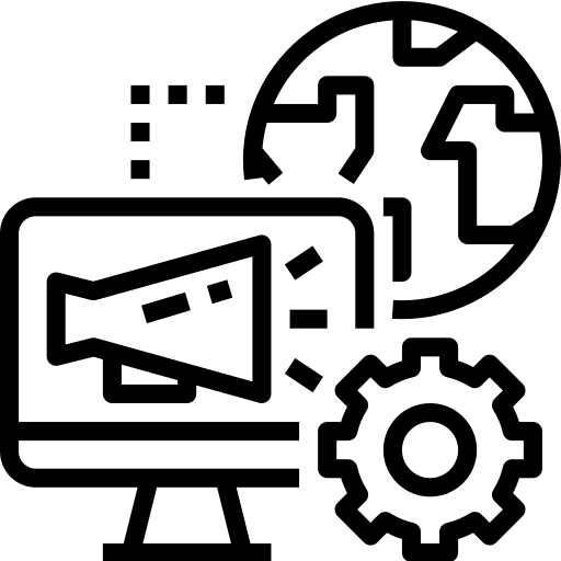 Marketing speaker computer loud icon