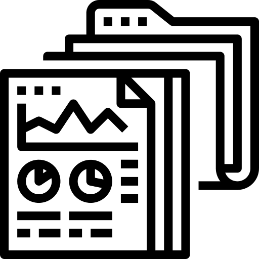 Report files and folders seo and web business and finance icon