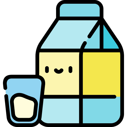 Milk food drink healthy food icon