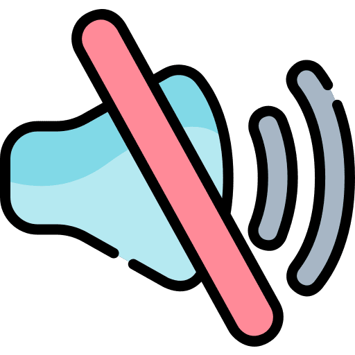 Silence music and multimedia mute audio icon
