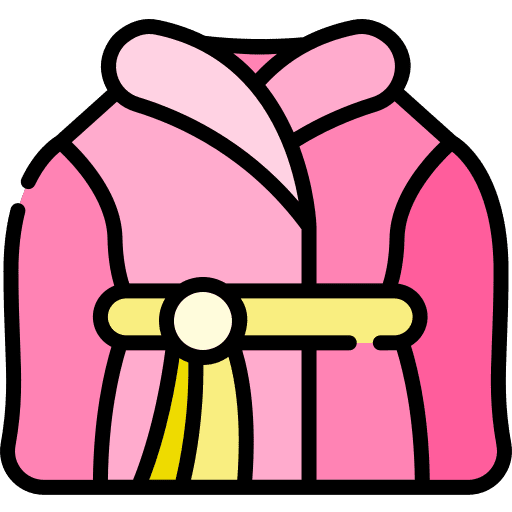 Bath robe spa wellness bathroom icon