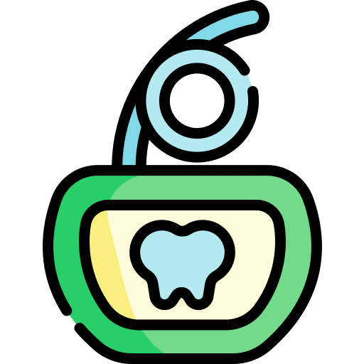 Dental floss personal care healthcare and medical dentist icon