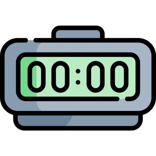 Digital alarm clock electronics digital clock timer icon